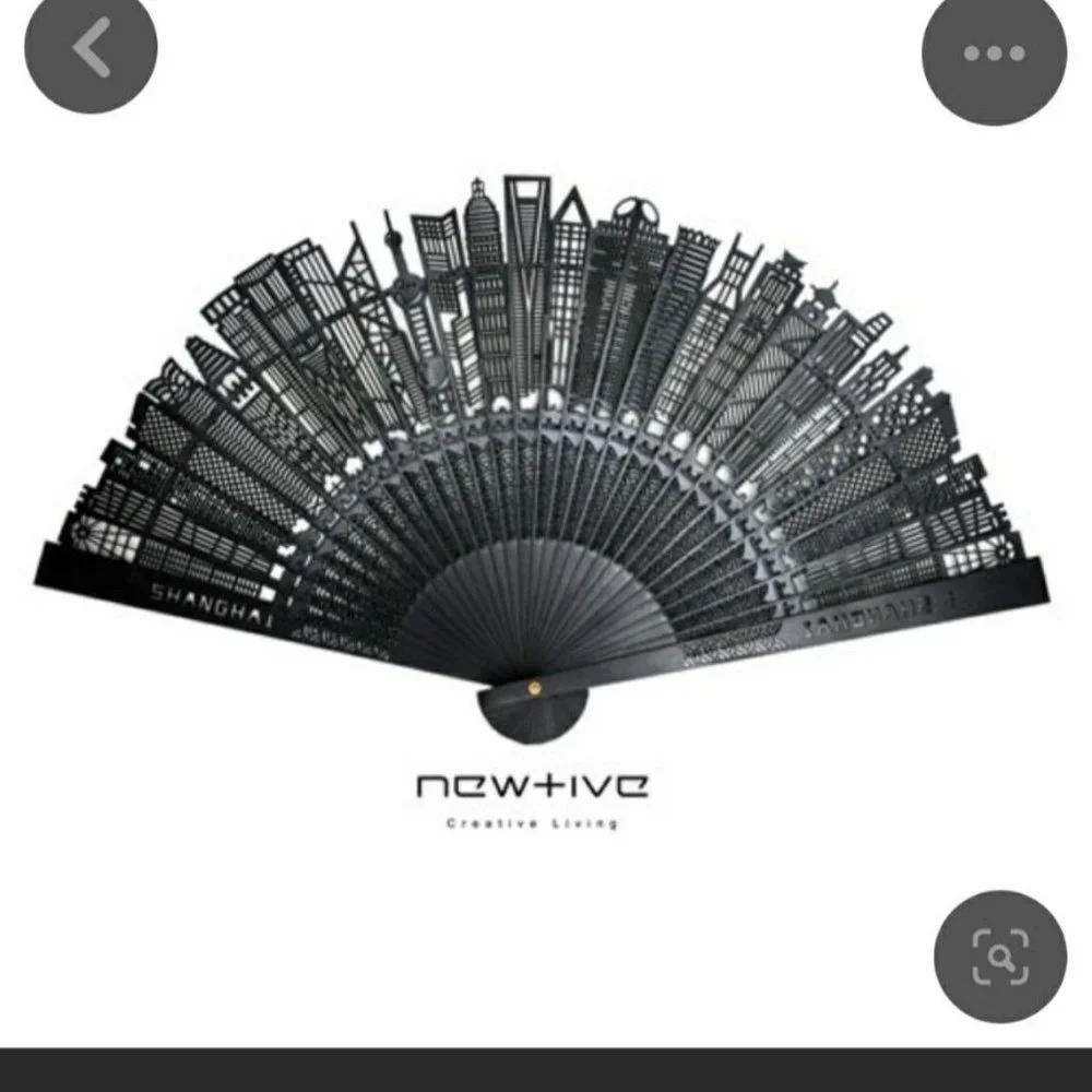 Bamboo City Line  Shanghai Fan Decor